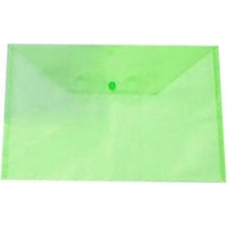 Φάκελος με κουμπί PP A4 διάφανος πλαστικός πράσινο